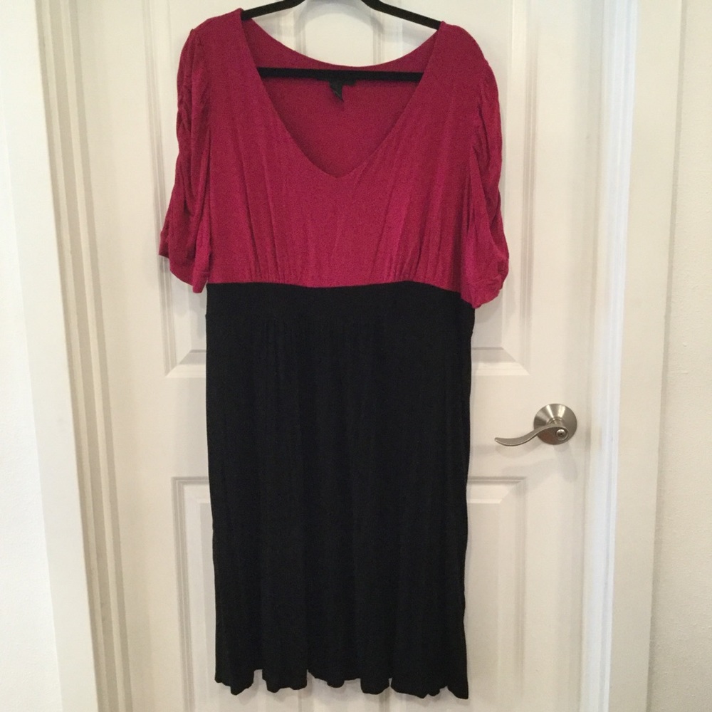 Rouched Sleeve Knit Dress